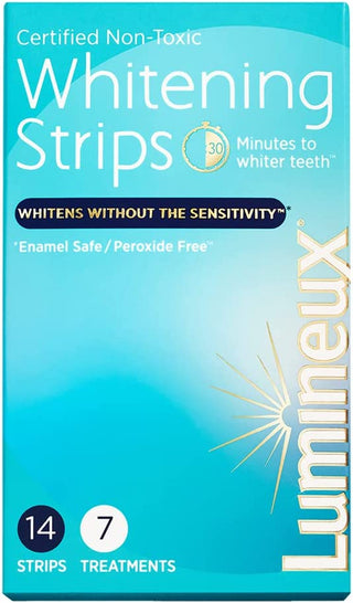 Lumineux Teeth Whitening Strips 21 Treatments - Enamel Safe for Whiter Teeth - Whitening without the Sensitivity - Dentist Formulated and Certified Non-Toxic - Sensitivity Free