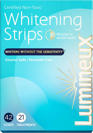 Lumineux Teeth Whitening Strips 21 Treatments - Enamel Safe for Whiter Teeth - Whitening without the Sensitivity - Dentist Formulated and Certified Non-Toxic - Sensitivity Free