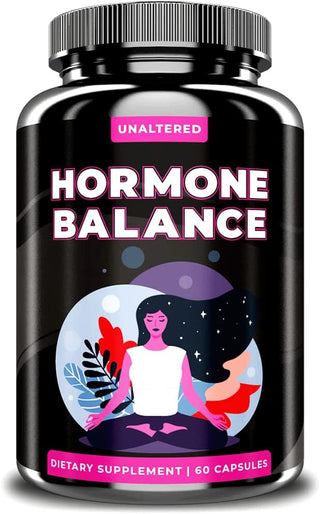 UNALTERED Hormone Balance for Women - First All in One Relief for Fatigue, Bloating, Hot Flashes, Mood Swings, and More - Natural Hormonal Support for PMS, Menopause, PMDD, PCOS - 60 Vegan Capsules