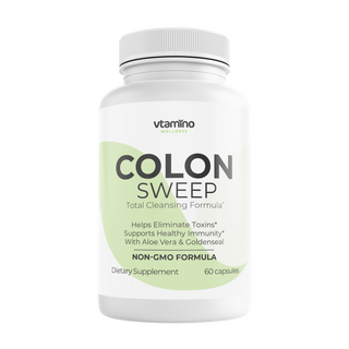 vtamino Colon Sweep-Colon Cleansing Natural Formula-Eliminates Toxins, Boosts Mood, Focus, Energy Levels & Metabolism (1 Bottle 30 Days Supply)