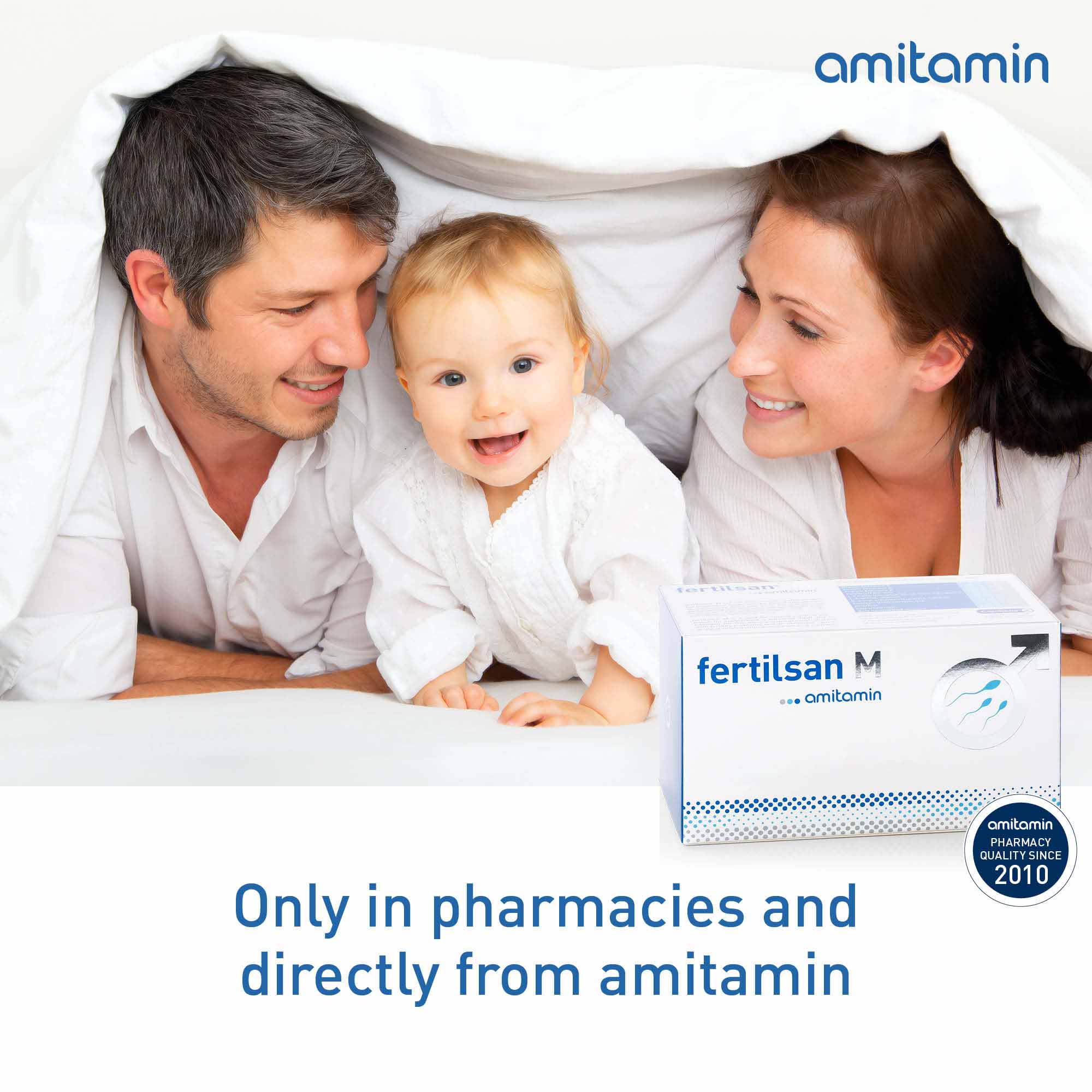 amitamin® fertilsan M (Capsules/Powder)-Award Winning Formula to Enhance Male Fertility (30 Days Supply)