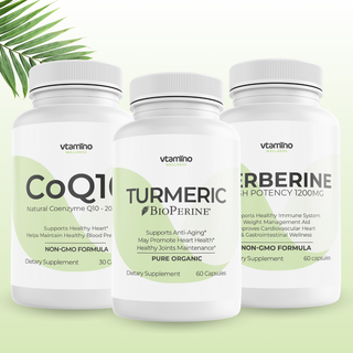 Immune & Heart Bundle - Vtamino Berberine + CoQ10 + Turmeric