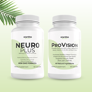 Vtamino Memory & Vision Bundle: Vtamino Pro-Vision + Neuro Plus
