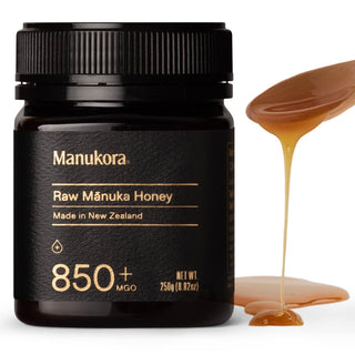 Manukora Raw Manuka Honey, MGO 850+ from New Zealand, Non-Gmo, Monofloral, Traceable from Hive to Hand, Daily Digestive & Immune Support - 250G (8.82 Oz)