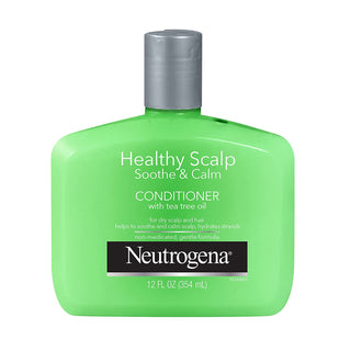Neutrogena Soothing & Calming Healthy Scalp Conditioner to Moisturize Dry Scalp & Hair, with Tea Tree Oil, Ph-Balanced, Paraben-Free & Phthalate-Free, Safe for Color-Treated Hair, 12 Fl Oz