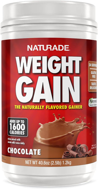 Naturade All Natural Weight Gain Drink Mix - Chocolate Flavor - 40.6 Ounce