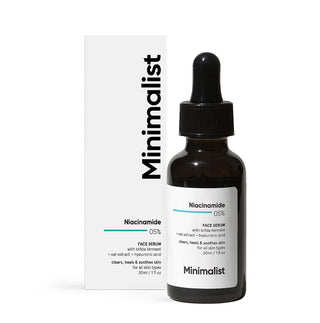 Niacinamide Face Serum with Hyaluronic Acid - Pore Minimizer, Acne & Blemish Clearing Formula - 1 Fl Oz