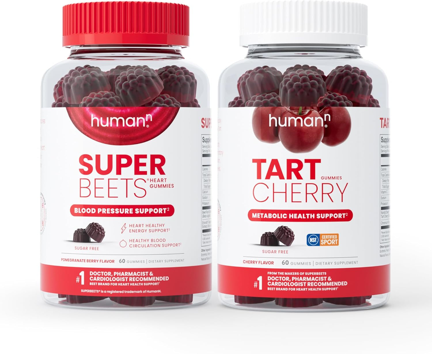 Humann Superbeets Heart Support Gummies with Tart Cherry Extract