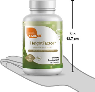 Heightfactor, Healthy Height Supplement, Contains Zinc 50Mg, Pantothenic Acid, Vitamin C and More, Natural Growth Supplement for Growing Taller - 120 Capsules