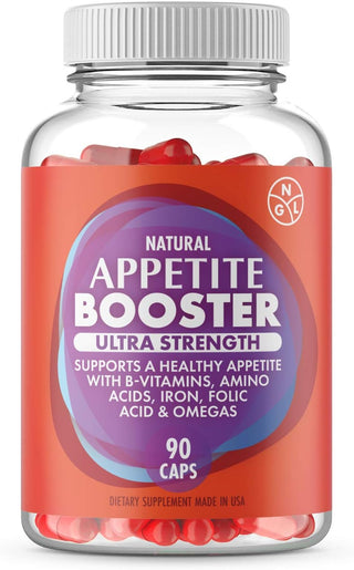 Adults Extra Strength Appetite Booster Pills Fortified with Lysine, Folic Acid, Iron, Thiamine, B Complex
