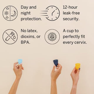 Pixie Cup Soft Menstrual Cup - Most Comfortable Period Cups for Women with Tilted Cervix - Buy One We Give One - with Ebook Guide, Flushable Wash Wipes, Lube, & Storage Bag - Tampon & Pad Alternative