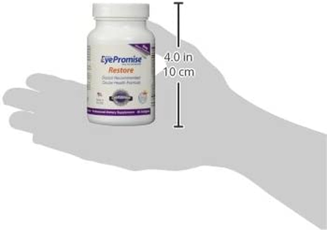 Eyepromise Restore Supplement - 60 Softgel Capsules Containing Lutein, Vitamin C, Vitamin D, Vitamin E, Omega-3 Fish Oil, and Zeaxanthin - a Patented Complete Eye Health Formula