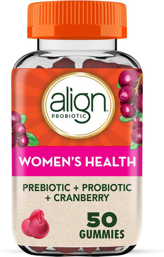 Align Digestive Health Prebiotic + Probiotic Supplement Gummies in Natural Fruit Flavors, Probiotic for Men and Women, #1 Doctor Recommended Brand, 50 Gummies