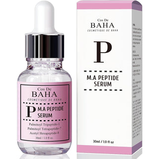Peptide Complex Facial Serum with Matrixyl 3000 & Argireline for Face/Neck - Deep Wrinkles, Heals and Repairs Skin for Face, 1 Fl Oz (30Ml) Cos De BAHA