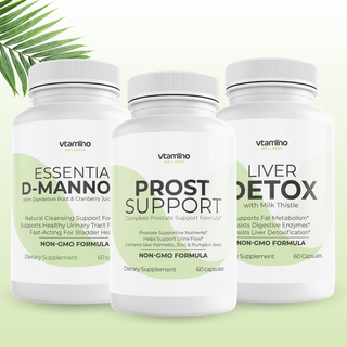 Vtamino Detox Bundle - Vtamino Prostate Support + D-Mannose + Liver Detox