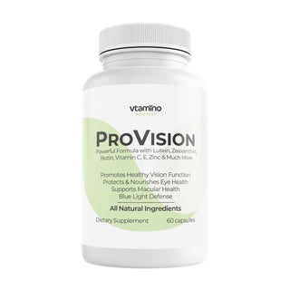 vtamino ProVision Powerful Eye Support Formula to Improve Reading Clarity, Help Support Night Vision & Color Perception (1 Bottle 30 Days Supply)-NEW!!