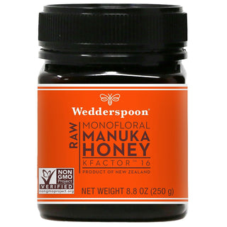 Wedderspoon Raw Premium Manuka Honey, Kfactor 16, 17.6 Oz, Unpasteurized, Genuine New Zealand Honey, Traceable from Our Hives to Your Home
