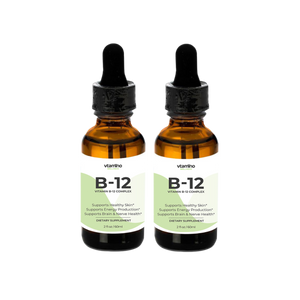 vtamino B-12 Drops (2oz/60ml) - Development & Functioning of Body Tissues & System (60 Days Supply)