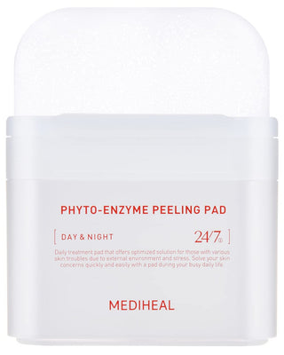 MEDIHEAL Phyto Enzyme Peeling Pad - Vegan Face Resurfacing Gauze Pads with LHA & Papaya Enzym - Pore Tightening Pads to Control Sebum - Exfoliating Pads for Dead Skin Cells, 90 Pads