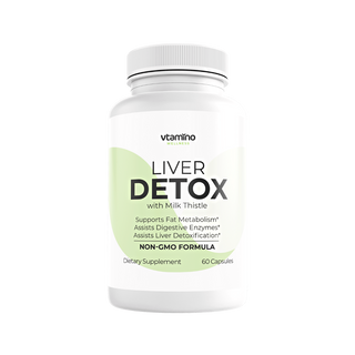 vtamino Liver Detox with Milk Thistle Complex For Toxin Removal (30 Days Supply)