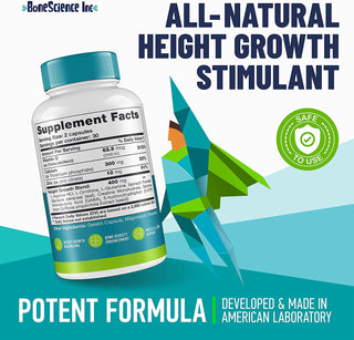 Height Growth Maximizer - Reach Natural Made in USA Pills Bone Grow Taller Supplement for Adults & Kids Increase Maximum Formula to Get