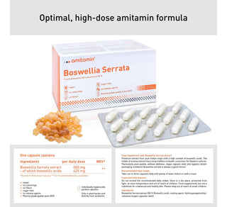 amitamin Boswellia Serrata - Fully Vegan Quality (1 Box 120 Days Supply)