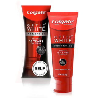 Colgate Optic White Pro Series Whitening Toothpaste with 5% Hydrogen Peroxide, Stain Prevention, 3 Oz Tube