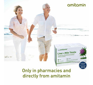 amitamin® Leber + Mariendistel - Unterstützt eine gesunde Leber (120 Tage Vorrat)
