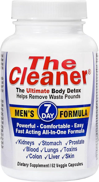 Century Systems the Cleaner Detox, Powerful 7-Day Complete Internal Cleansing Formula for Men, Support Digestive Health, 52 Vegetarian Capsules