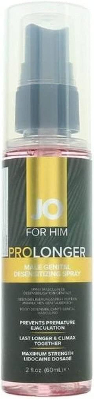Jo Prolonger Spray W/Lidocaine Male Genital Desensitizer 60Ml