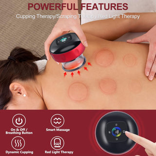 Ccdobbs 2Set Smart Cupping Therapy Massager Set, 4 in 1 Electric Cupping Massager Device, Smart Cupper Relieves Muscle Soreness, Improves Blood Circulation and Speeds up Recovery after Exercise