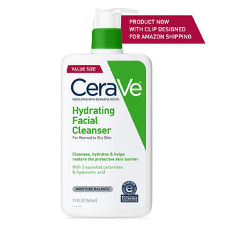 Hydrating Facial Cleanser | Moisturizing Non-Foaming Face Wash with Hyaluronic Acid, Ceramides and Glycerin | Fragrance Free Paraben Free | 19 Fluid Ounce