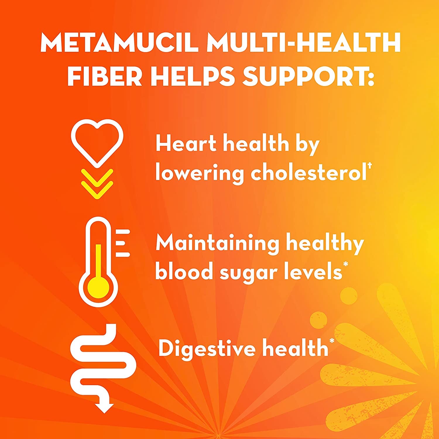 Metamucil, Daily Psyllium Husk Powder Supplement, 3-In-1 Fiber for Digestive Health, Plant Based Fiber, 300Ct Capsules