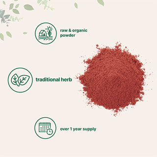 Organic Red Yeast Rice Powder, 8 Ounce (1 Year Supply), Non-Gmo, Vegan Friendly