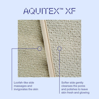 AQUIS Double-Sided Exfoliating & Cleansing Back Scrubber, Fast Drying, Ultra-Durable Microfiber