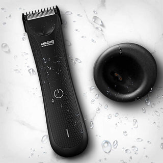 MANSCAPED® Electric Groin Hair Trimmer, the Lawn Mower™ 3.0, Replaceable Ceramic Blade Heads, Waterproof Wet/Dry Clippers, Standing Recharge Dock, Ultimate Male Body Hair Razor