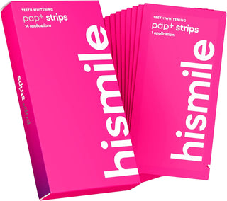 Hismile Teeth Whitening Strips for Sensitive Teeth, Peroxide Free, Dental White Strips Kit, 28 Strips, 14 Treatments