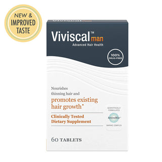 Viviscal Men'S Hair Growth Supplements for Thicker, Fuller Hair Clinically Proven with Proprietary Collagen Complex, 60 Tablets - 1 Month Supply