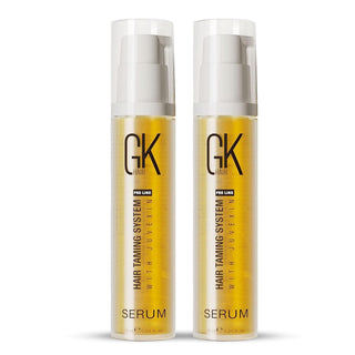 GK HAIR Global Keratin 100% Organic Argan Oil anti Frizz Serum (0.34 Fl Oz/10Ml) Styling Smoothing Strengthening Hydrating & Nourishing Heat Protection Shine Frizz Control Dry Damage Hair Repair