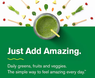 Amazing Grass Greens Blend Energy: Smoothie Mix, Super Greens Powder & Plant Based Caffeine with Matcha Green Tea & Beet Root Powder, Lemon Lime, 60 Servings (Packaging May Vary)