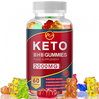 2000 Mg Keto Gummies Apple Cider Vinegar with MCT Oil, Weight Loss Supplement