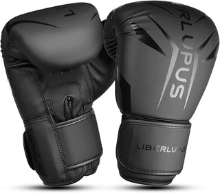 Liberlupus Boxing Gloves for Men & Women, Boxing Training Gloves, Kickboxing Gloves, Sparring Punching Gloves, Heavy Bag Workout Gloves for Boxing, Kickboxing, Muay Thai, MMA（10 12 14 16Oz）