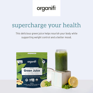 Organifi Green Juice - Organic Superfood Powder - 90-Day Supply - Organic Vegan Greens - Helps Decrease Cortisol - Provides Better Response to Stress - Supports Weight Control - Total Body Wellness