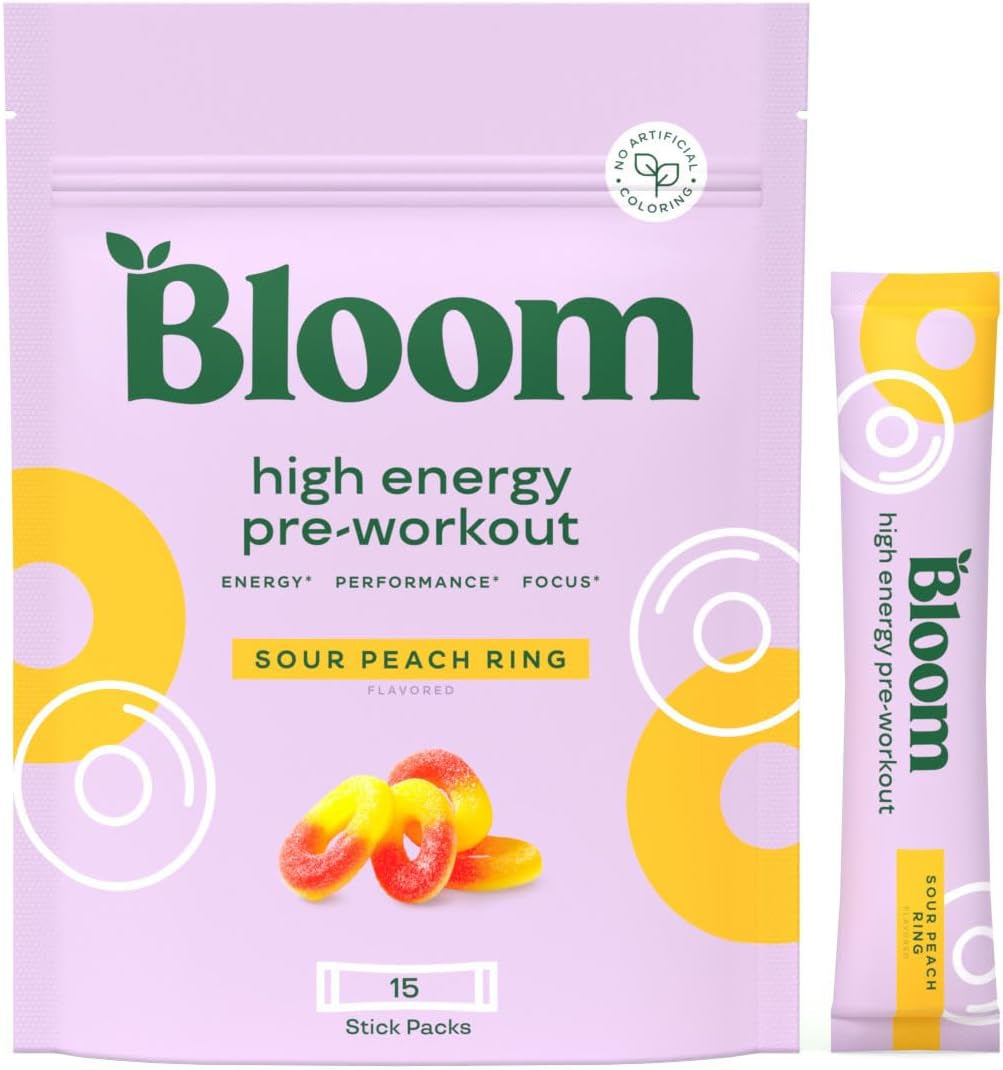  Bloom Nutrition Original Pre Workout Powder, Amino
