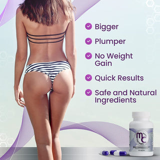 Major Curves Butt Enhancement Pills - Booty Capsules for Fast Bum Bum Growth - Lift, Tone, Firm and Tighten That Perfect Peach for a Fuller Appearance, Reduce Cellulite (1 Bottle)