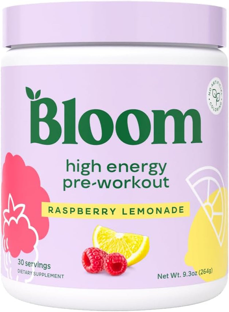 Bloom Nutrition Original Pre Workout Powder, Amino Energy W/Beta Alanine, 85Mg Natural Caffeine from Green Tea Extract, Sugar Free, Keto Friendly Drink Mix for Low Intensity Workouts, Sour Peach Ring