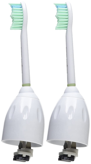 Philips Sonicare Genuine E-Series Replacement Toothbrush Heads, 2 Brush Heads, White, Frustration Free Packaging, HX7022/30