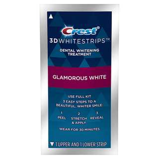 Crest 3D Whitestrips, Glamorous White, Teeth Whitening Strip Kit, 32 Strips (16 Count Pack) -Packaging May Vary