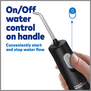 Waterpik Cordless Water Flosser, Battery Operated & Portable for Travel & Home, ADA Accepted Cordless Express, Black WF-02