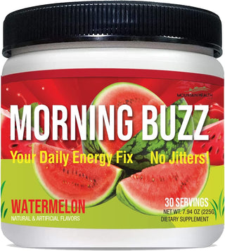 Morning Buzz Energy Drink Powder|Sports Nutrition Endurance and Energy Product|Supports Mental Clarity, Metabolism|8 Ounce|30 Servings (Lemonade)
